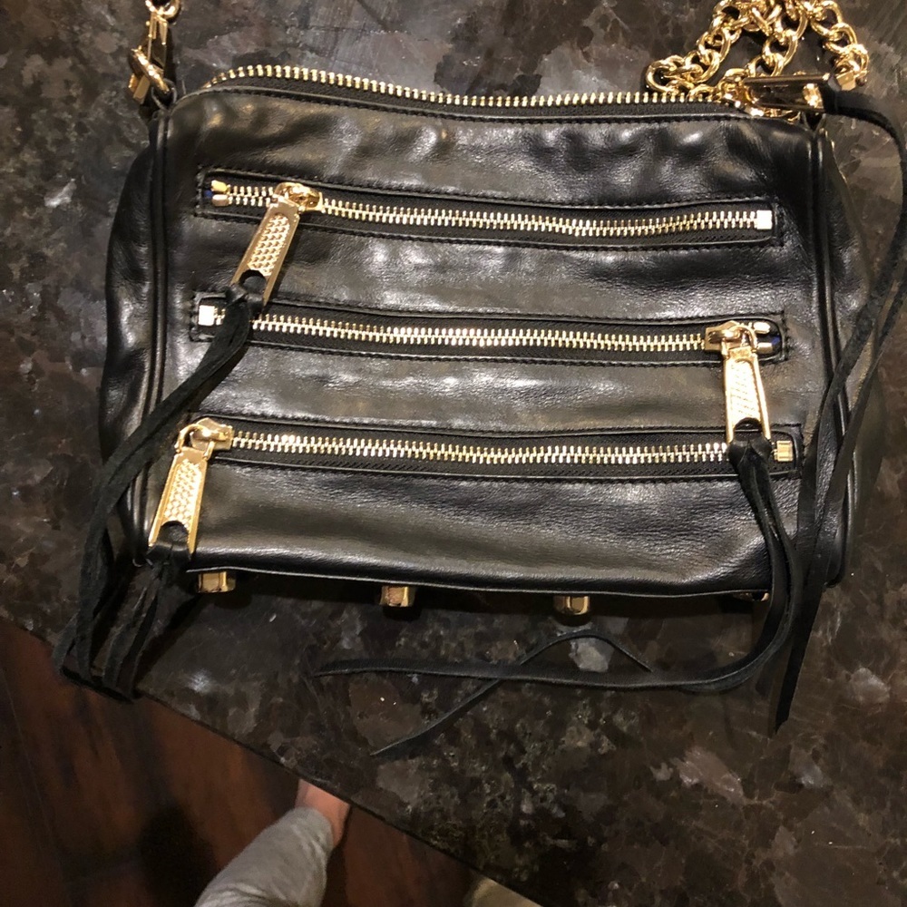 Authentic Rebecca Minkoff Leather Black crossbody - Picture 4 of 8